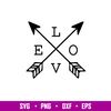 Love Arrows, Love Arrows Svg, Valentine’s Day Svg, Valentine Svg, Love Svg,png, dxf, eps file.jpg