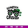 Shamrock Crusher Truck, Shamrock Crusher Truck Svg, St. Patrick’s Day Svg, Lucky Svg, Irish Svg, Clover Svg,png,dxf,eps file.jpg