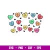 Valentine Candy Heart Full Wrap, Valentine Candy Heart Full Wrap Svg, Starbucks Svg, Coffee Ring Svg, Cold Cup Svg, png,dxf,eps file.jpg