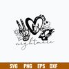 Peace Love Nightmare Svg, Skellington Svg, Png Dxf Eps File.jpg