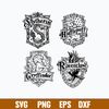 Hogwarts Houses Svg, Wizardy House Classes Svg Bundle, Harry Potter Svg, Png Dxf Eps File.jpg