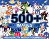 500 Sonic Svg Bundle, Svg Cricut, Svg Bundle, Sonic Svg, Png, Exp, Dxf files, Cartoon Svg, Cut Files, Svg For Kids.jpg