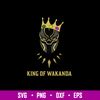 King of Wakanda Svg, Black Panther Svg, Png Dxf Eps File.jpg