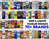 Beer & Liquor Tumbler Bundle, Straight Designs, Sublimation Wraps, Great for 20oz Skinny Tumblers, 70 Brands Popular beer n liquor.jpg