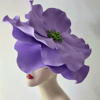 Violet Derby fascinator, Wedding fashion headpiece.jpg