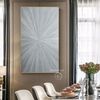 dining-room-decor-modern-abstract-wall-art-silver-shiny-textured-artwork-wall-decor