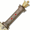 The Legendary King Arthur Excalibur Sword - Handmade and Sharp, Golden Sword Gift for Collectors and Enthusiasts (4).png