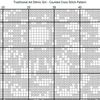 Traditional Art Ethnic Girl Counted Cross Stitch Pattern Black & White Symbols-01.jpeg