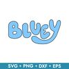 Bluey Logo in svg, transparent png, dxf, eps formats ready for download