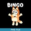 bluey Bingo With text on white in transparent png formats ready for download