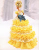 Beautiful yellow dress for Barbie-gown crochet vintage pattern 1.jpg