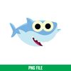 Baby Shark Png, Shark Family Png, Ocean Life Png, Cute Fish Png, Shark Png Digital File, BBS18.jpeg