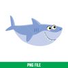 Baby Shark Png, Shark Family Png, Ocean Life Png, Cute Fish Png, Shark Png Digital File, BBS19.jpeg