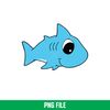 Baby Shark Png, Shark Family Png, Ocean Life Png, Cute Fish Png, Shark Png Digital File, BBS22.jpeg