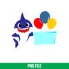 Baby Shark Png, Shark Family Png, Ocean Life Png, Cute Fish Png, Shark Png Digital File, BBS41.jpeg