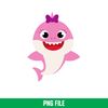 Baby Shark Png, Shark Family Png, Ocean Life Png, Cute Fish Png, Shark Png Digital File, BBS92.jpeg