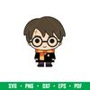 Harry Potter Chibi Svg, Harry Potter Svg, Harry Potter Clipart, Wizard Svg, Hogwarts Svg, Png Dxf Eps Pdf  File, HR05.jpeg