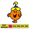 Miss Mr Men Svg, Funny Cartoon PNG, Joke Gift, Sublimation Designs, Novelty Gift, Figure, Instant Download, Little Clipart (12).jpg