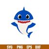 Baby Shark Svg, Family Shark Svg, Shark Svg, Ocean Life Svg, Png Dxf Eps Pdf File, BS01.jpg