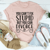Can't Fix Stupid But You Can Divorce Tee