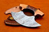 The Perfect Combination Hand Forged Damascus Steel and Wooden Handle in the Alaska Ulu Pizza Cutter Knife (5).jpg
