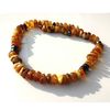 Amber Necklace Men's amber jewelry Raw amber Choker necklace Baltic amber beaded necklace with black hematite.jpg