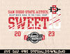 San Diego State Aztecs Sweet 16 2023 Basketball Black T-Shirt copy.jpg