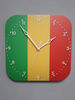 Malian flag clock for wall, Malian wall decor, Malian gifts (Mali)