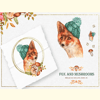 Fox and Mushrooms Watercolor Set_ 7.jpg