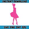 Barbie Svg, SVG, Princess Silhouette, pink doll Svg, Girl Svg, Sticker Clipart, Svg Files for Cricut , SVG - PNG Decal (22).jpg