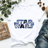 Star Wars Logo Millennium Falcon and Death Star T-Shirt.png