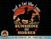 Just A Girl Who Loves Sunshine and Horses Horse Women Riding T-Shirt copy.jpg