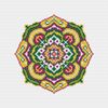 Mandala cross stitch pattern