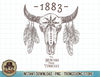 1883 Boho Cow Skull Cute Country Western Yellowstone T-Shirt copy.jpg