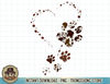 Dog Paw Love Heart Print Shirts For Women Dog Mom Graphic T-Shirt copy.jpg