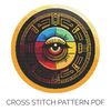 Colourful Circle with Rainbow Eye Cross Stitch Pattern 1080 x 1080.jpg