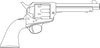 Colt .45 Revolver 1873 Hand Gun LINE ART.jpg