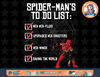 Marvel Spider-Man No Way Home Spidey To-Do List T-Shirt copy.jpg