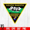 Badge South dakota highway patrol police  svg eps dxf png file.jpg