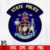 Badge State police US MC Dirigo maine svg eps dxf png file.jpg