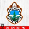 Badge vermont state police svg eps dxf png file.jpg