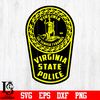 Badge Virgina sic semper tyrannis State Police svg eps dxf png file.jpg