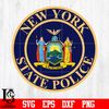 Badge New York State police  svg eps dxf png file.jpg