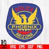 Badge Phoenix Police svg eps dxf png file.jpg