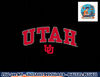 Utah Utes Arch Over Black Officially Licensed  png, sublimation copy.jpg