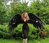 adult wings costume, Maleficent costume, black angel wings, devil wings, crow cosplay wings, , moving wings, movable black wings, large raven wings, black wings