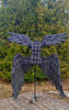 Sara cosplay costume, black angel wings, Sara cosplay wings, Genshin Impact anime, double wings, black crow wings, large raven wings, anime cosplay wings, black