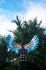 bluebird wings costume, parrot wings costume, gleaming fairy wings, shining jaybird, angel wings costume, lucky bird wings, kids wings costume, blue wearable wi