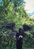 adult wings costume, Death Angel wings, black angel wings, devil wings, Angel of Death wings Hell Boy cosplay, Black cosplay wings, crow raven costume, anime co