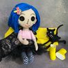 Coraline . Cloth doll . Handmade doll .